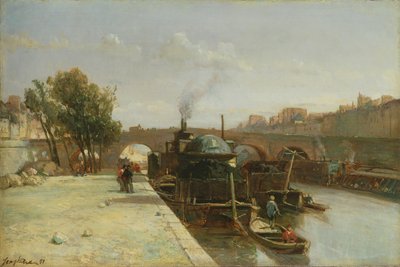 El Sena en Pont Marie, París, 1851 de Johan Barthold Jongkind